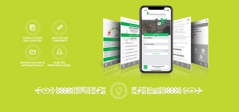 Application mobile SOCREDO : toute votre banque dans votre smartphone !