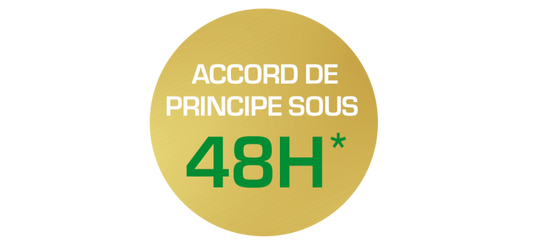 Accord de principe sous 48h* ! 