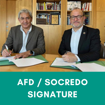 Signature entre l'AFD et la SOCREDO